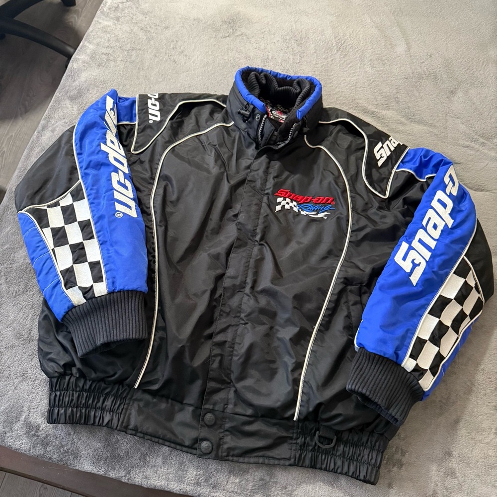 Vintage Snap On Racing Jacket Choko Motorsport Filled Size Mens XL